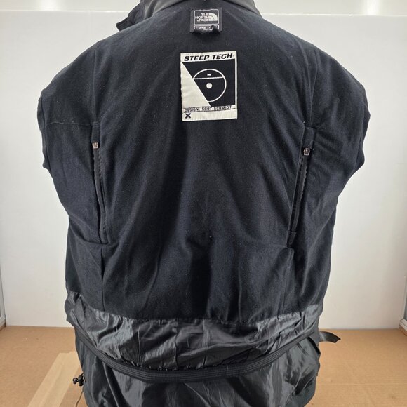 North Face Steep Tech Jacket Mens  Black Gray Scot Schmidt Hooded XLarge - Picture 14 of 16